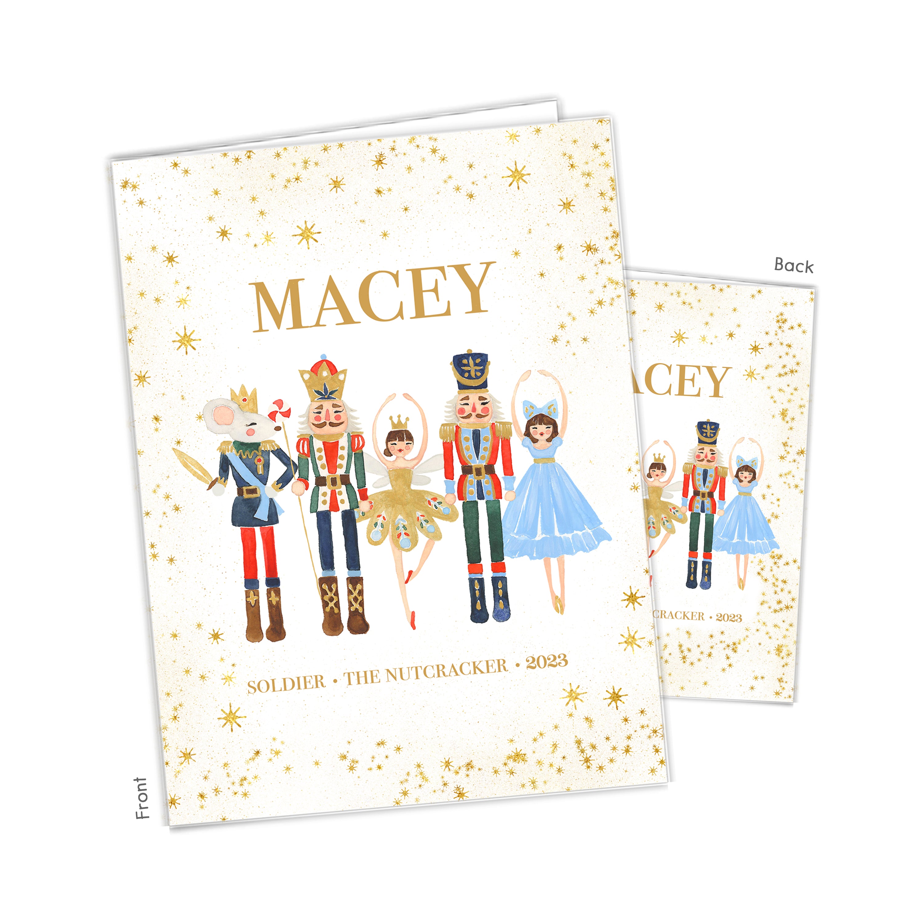 Nutcracker Ballet Personalized Custom 2-Pocket Folder  School Office Supplies1 - 2Pocket Folder