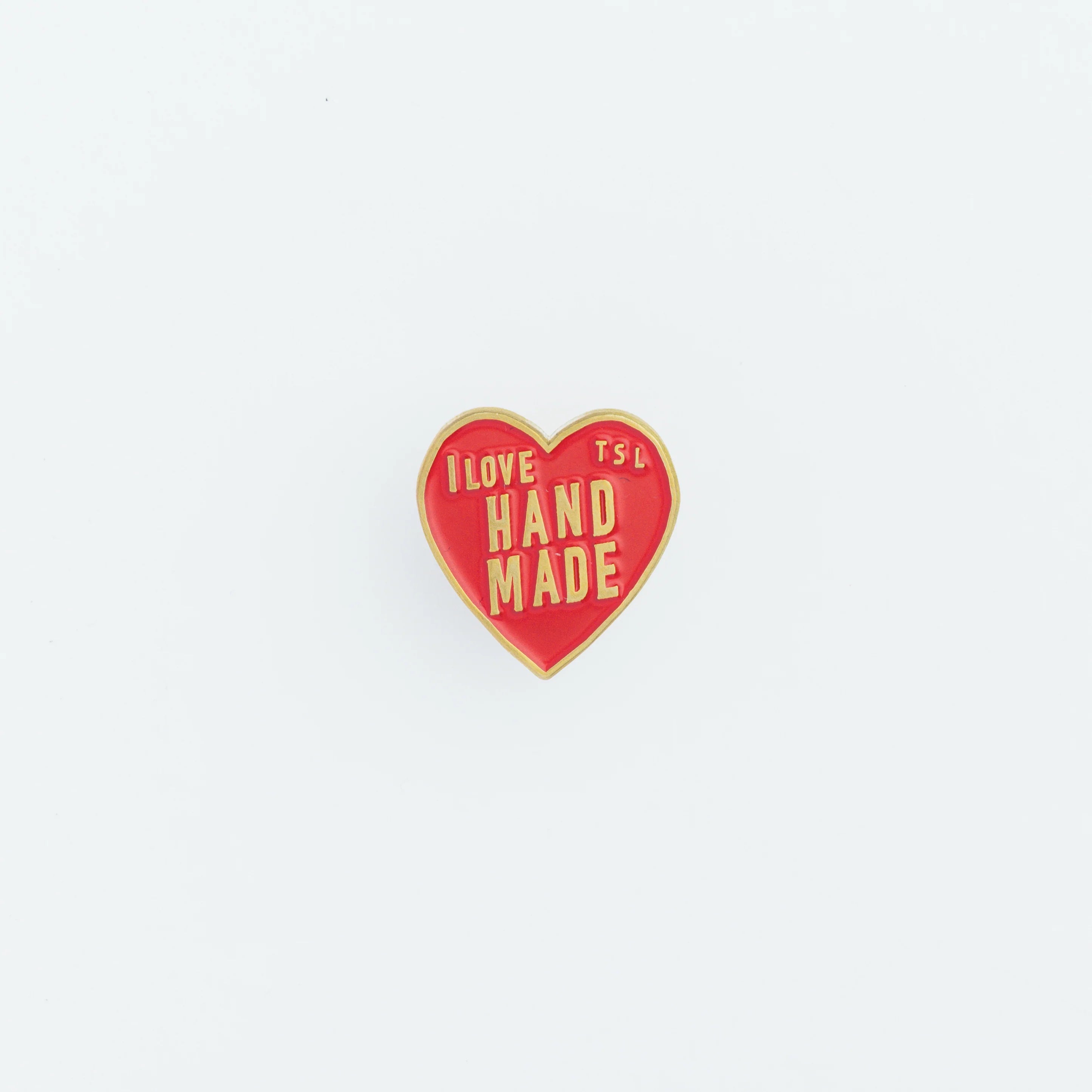 The Superior Labor Heart Logo Pin - Red