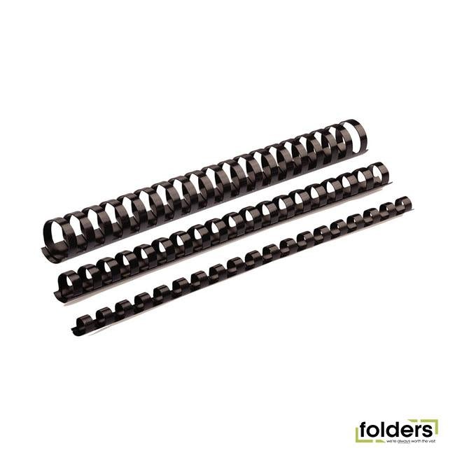 Fellowes Plastic Binding Combs 14mm Black Pack 100