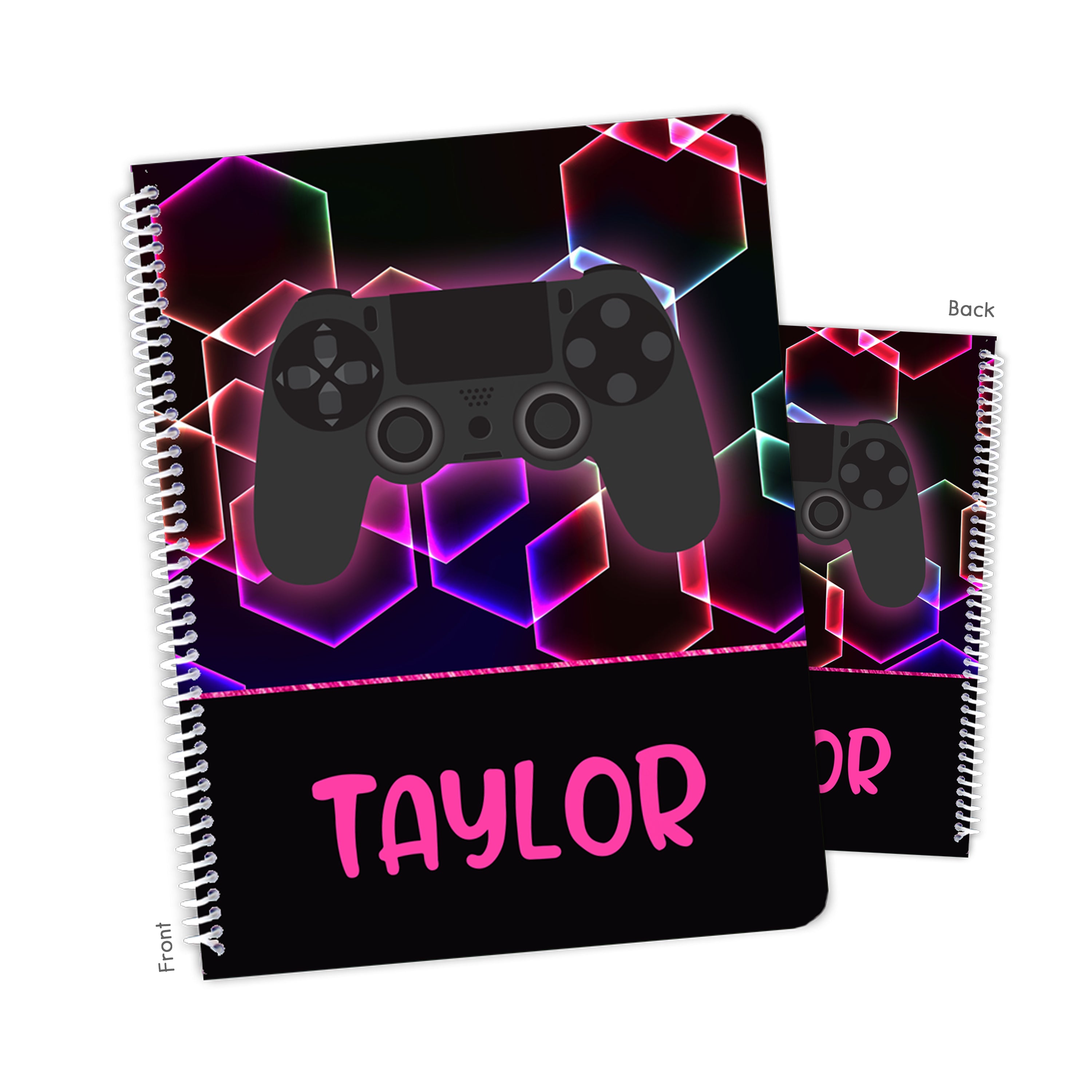 Video Game  Personalized Custom Notebook or Sketchbook  School Office SuppliesNotebook (wide ruled, lined pages)