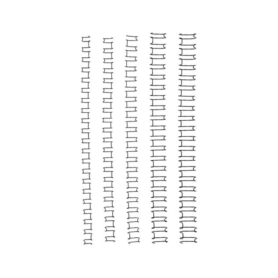 Gbc Binding Wire 21 Loop 12Mm Black Pk100 BE21W12BK100