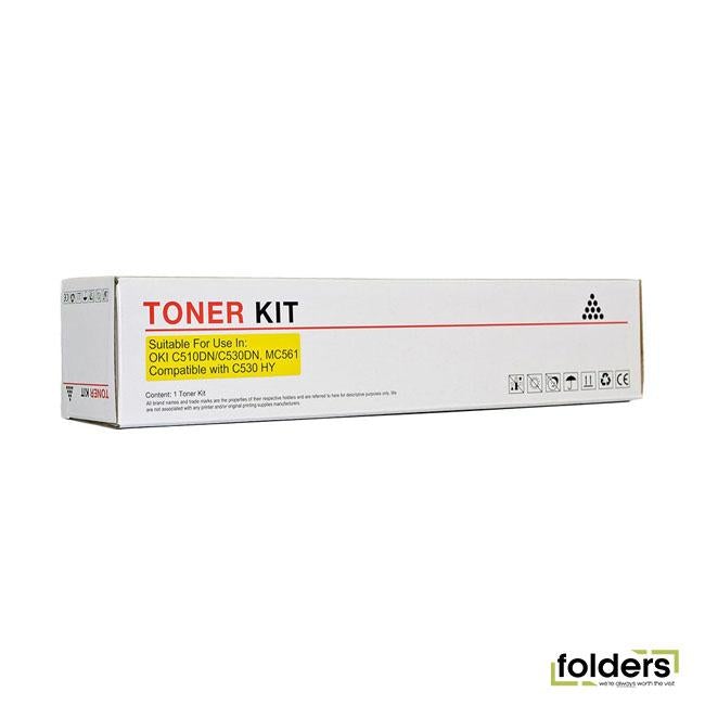 Icon Compatible OKI C510/C530/MC561 Yellow Toner (44469725)