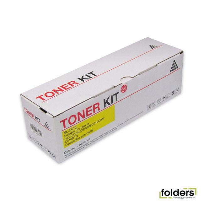 Icon Compatible OKI C610 Yellow Toner