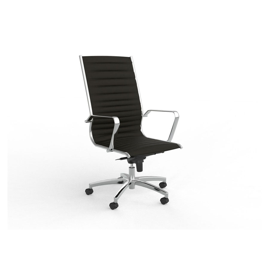 Metro Executive Eurotex PU ChairMid Back / Black