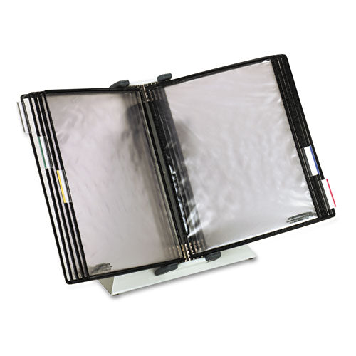 Desktop Reference Starter Set, 10 Antimicrobial Wire-reinforced Pockets