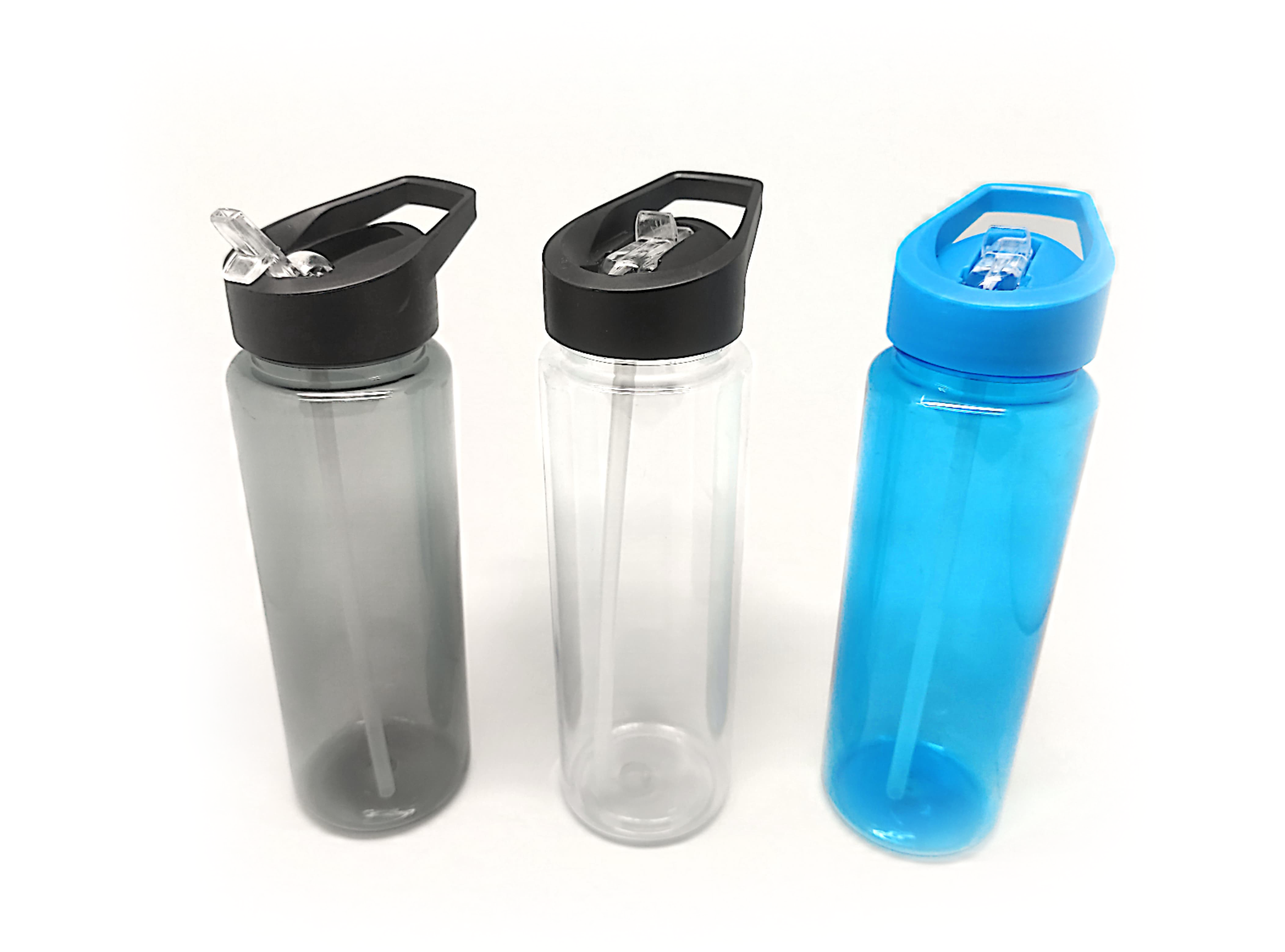 570ml Water Bottle with StrawAssorted