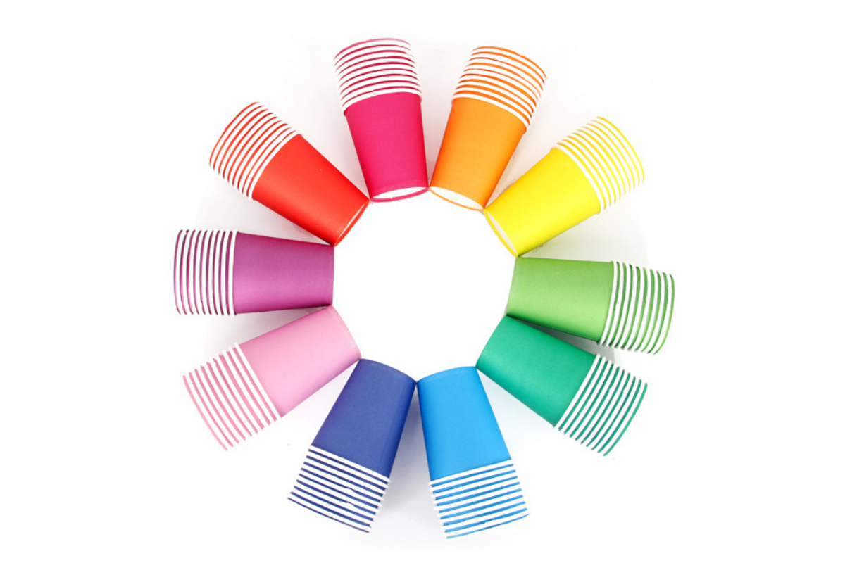 Colourful Paper Cups (10pcs)Assorted