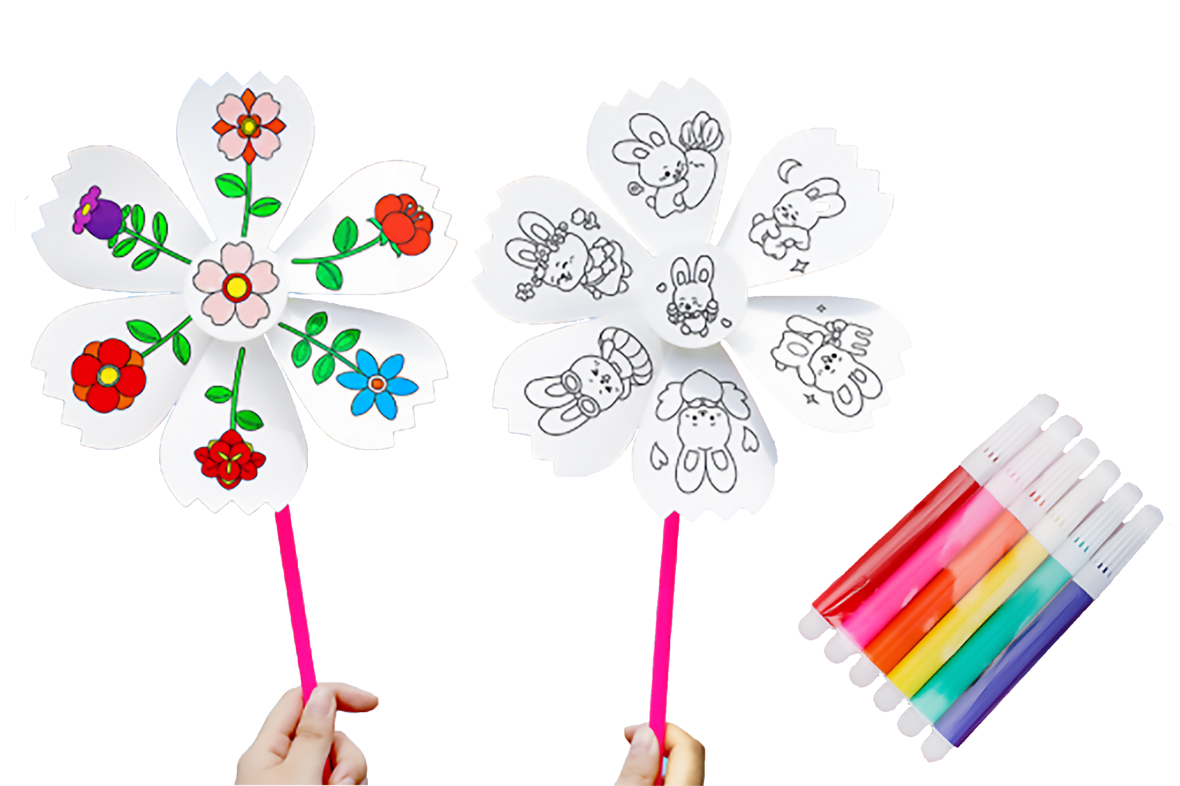 DIY Colouring WindmillAssorted