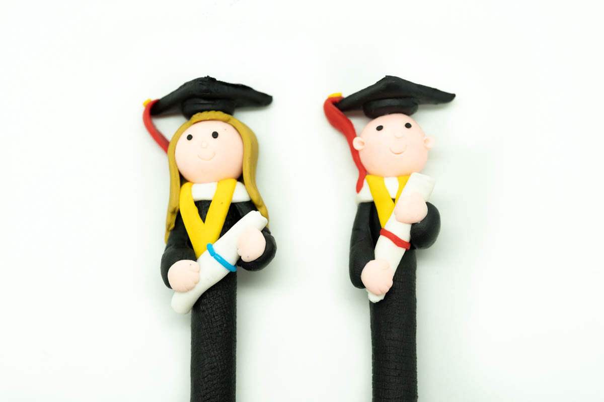 Graduation Figurine Design PenBlack Boy