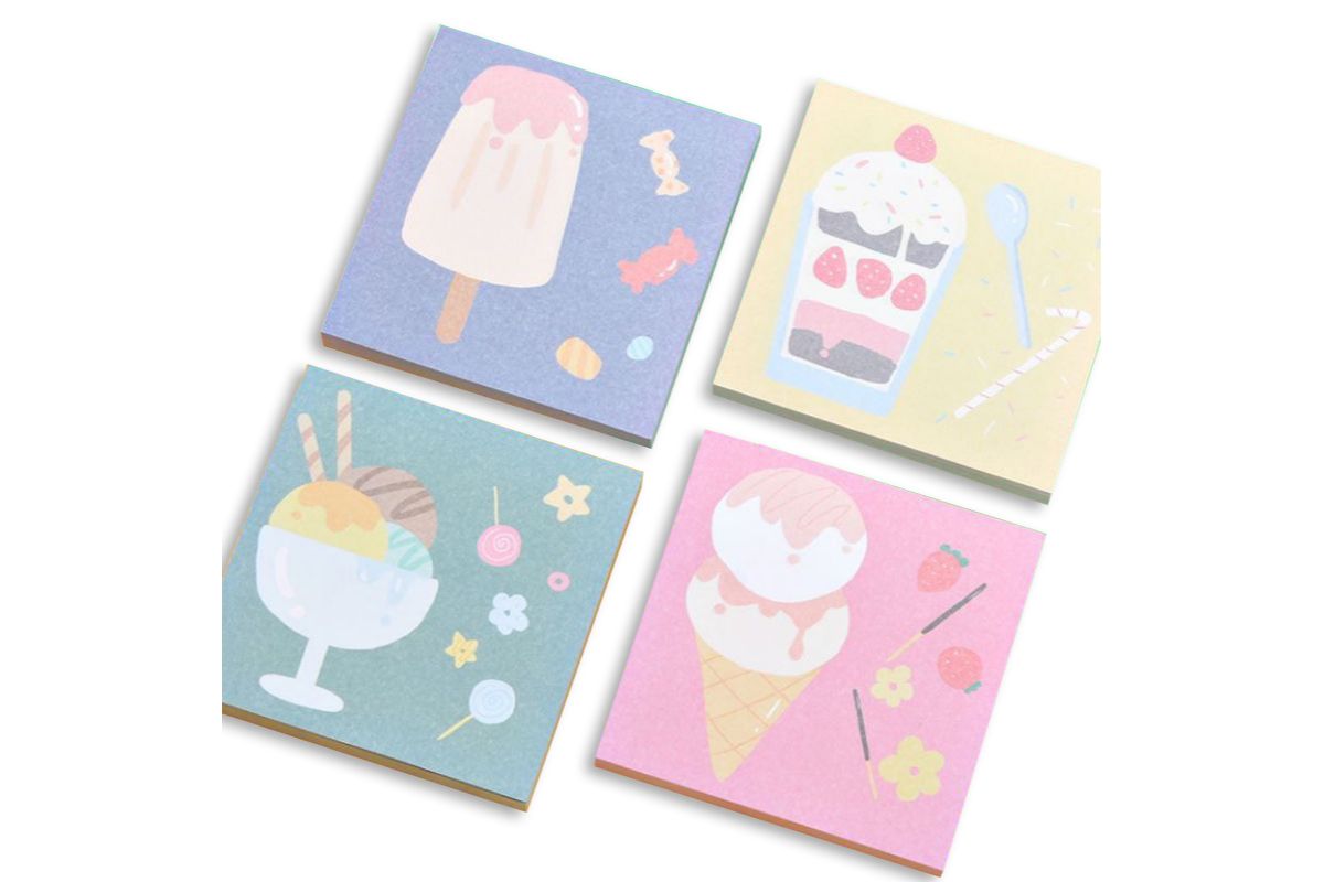 Ice Cream Theme Post It NotesAssorted