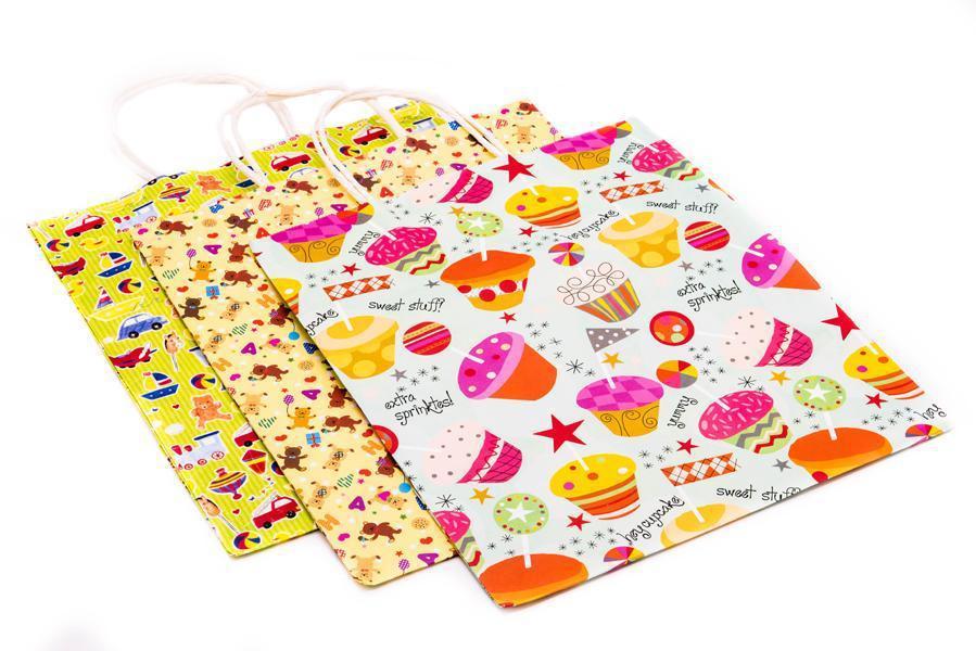 Motif Paper Gift BagsAssorted