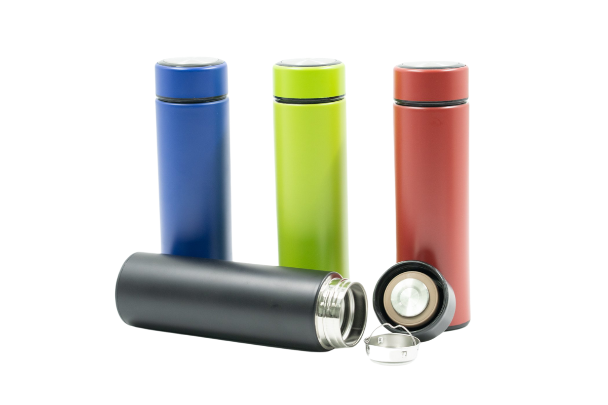National Day Matte Stainless Steel Thermos BottleAssorted