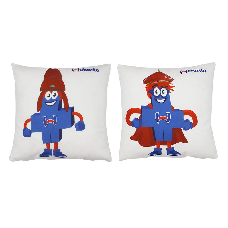 Short Plush Square Pillows500 
