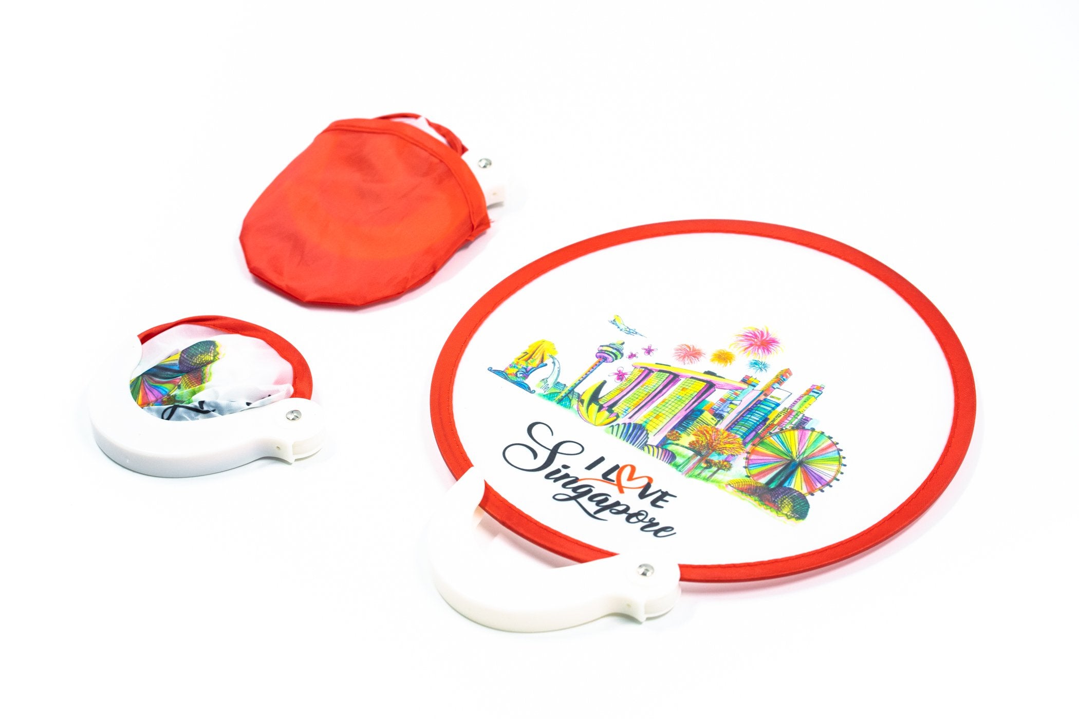 Singapore Design Foldable Fan With Pouch1000 