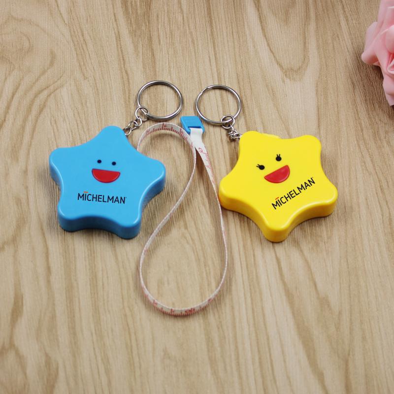 Star Keychain With Tape Measure3000 
