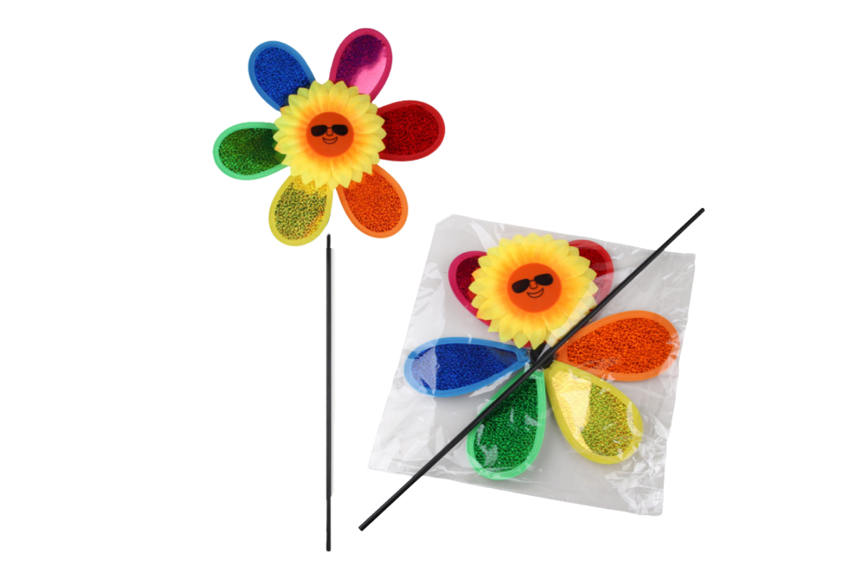 Sunflower Design Windmill ToyAssorted