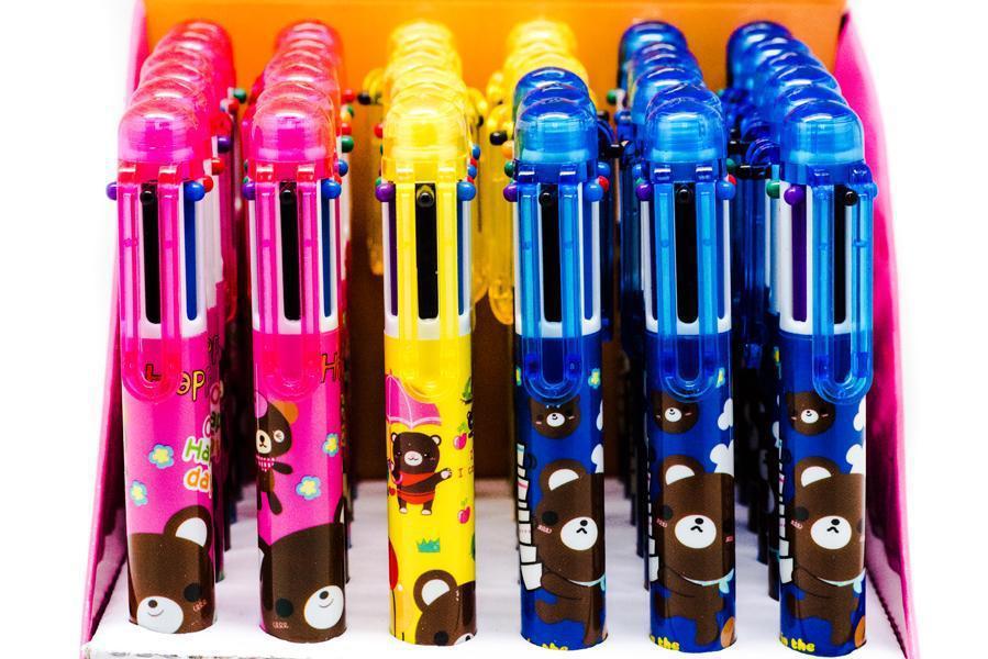 Teddy Bear 6 Colour PenAssorted