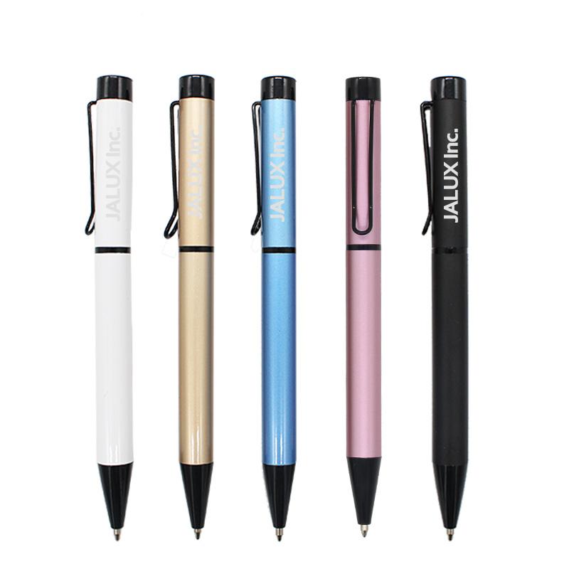 Twist-Type Stainless Steel Ballpoint Pen With Wire Clip1000 