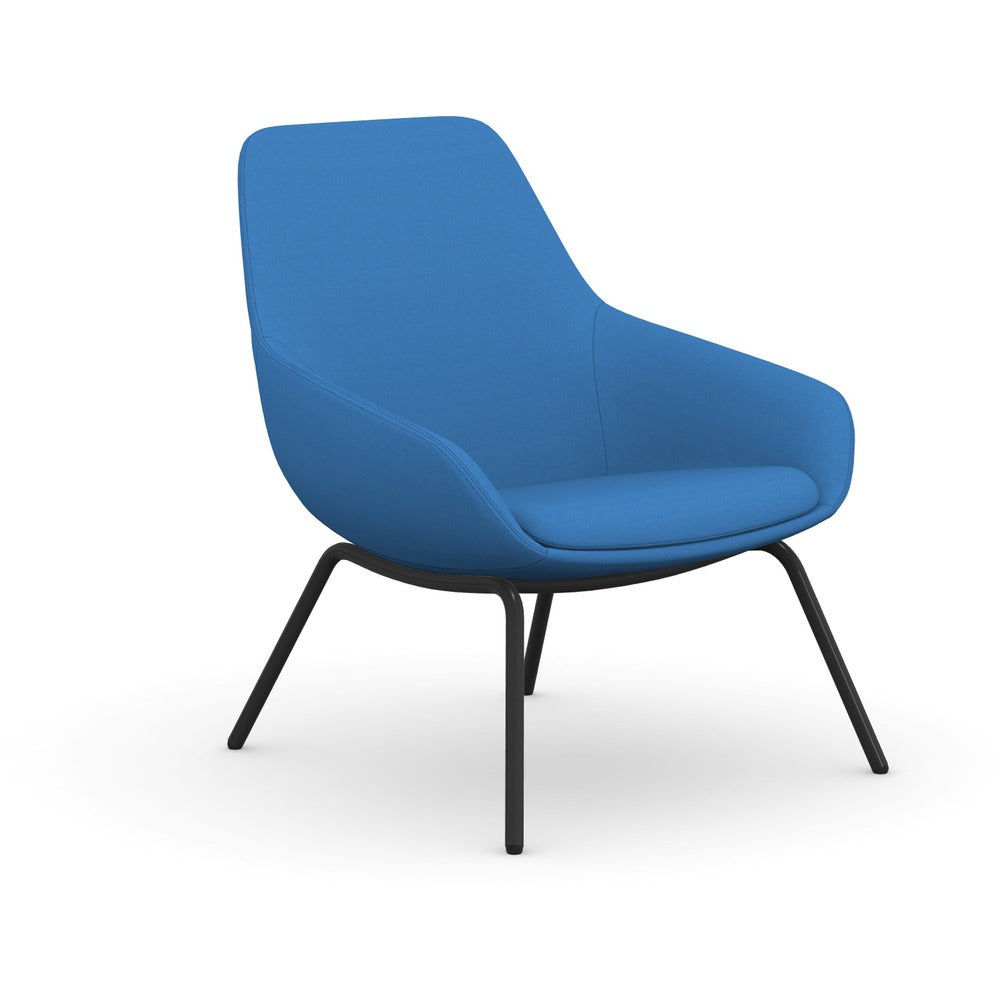 9 to 5 Seating 4-leg Lilly Lounge Chair [SKU - NTF9101LGBFBU]EA