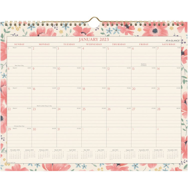 At-A-Glance Badge Monthly Wall Calendar [SKU - AAG1641F707]EA