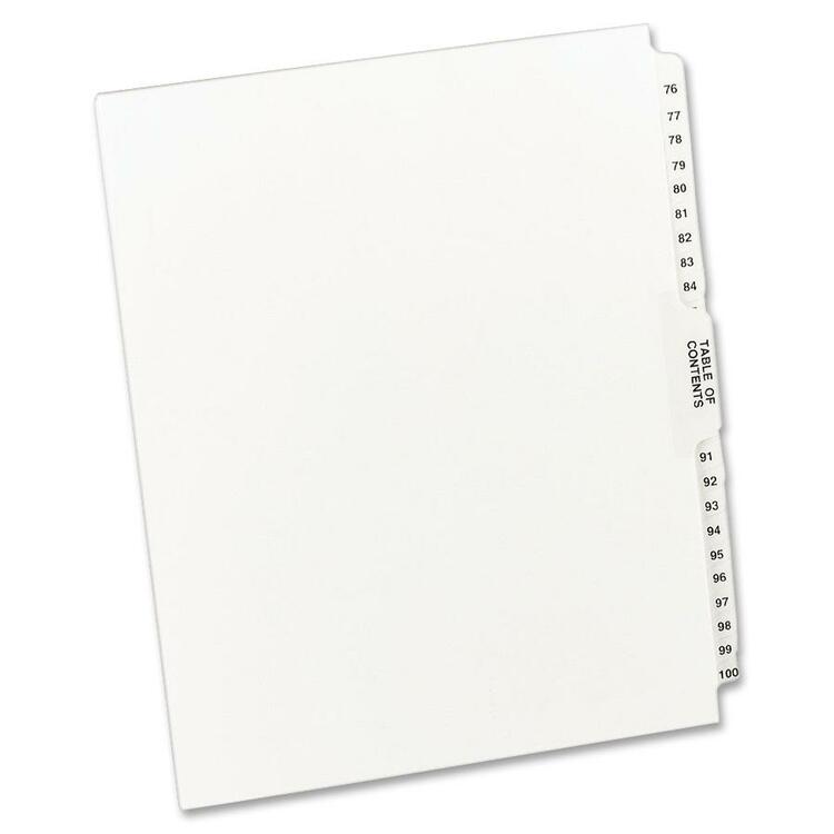 Avery Premium Collated Legal Exhibit Dividers with Table of Contents Tab - Avery Style [SKU - AVE11397]ST