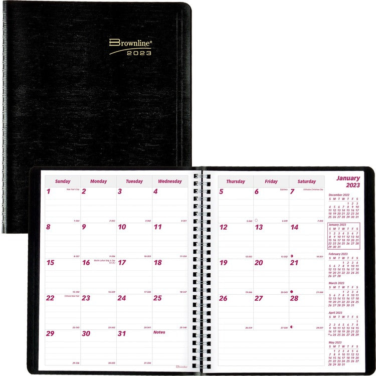 Brownline Monthly Planner [SKU - REDCB1200BLK]EA