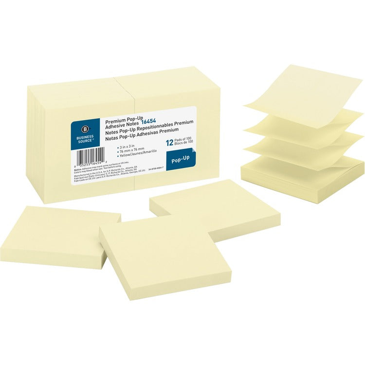 Business Source Reposition Pop-up Adhesive Notes [SKU - BSN16454]PK