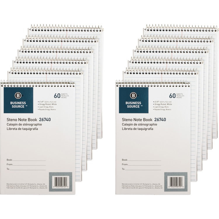 Business Source Steno Notebook [SKU - BSN26740PK]PK