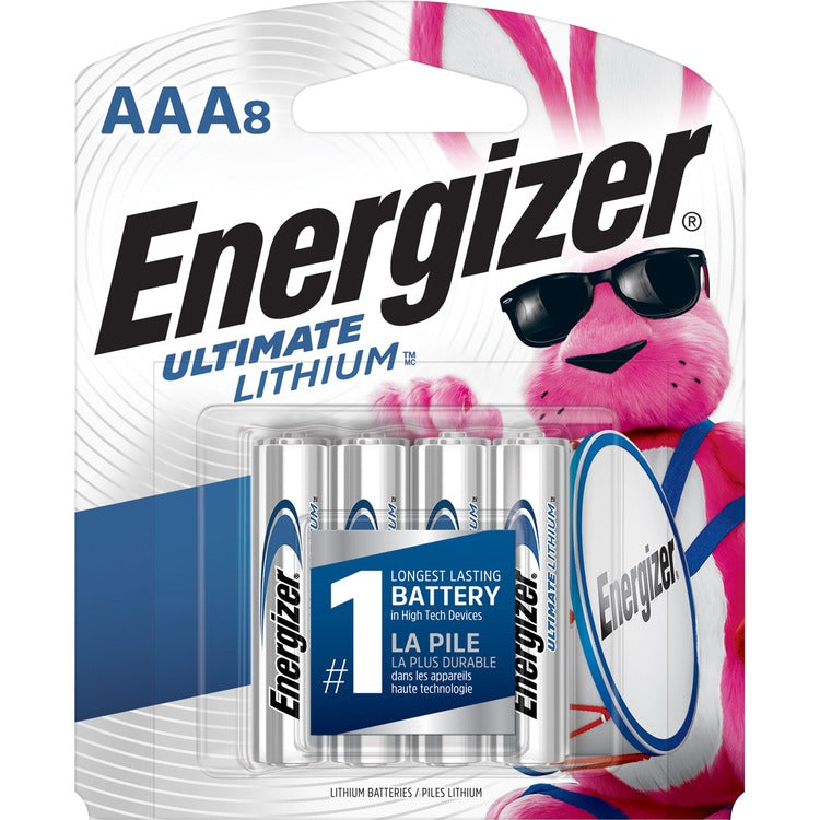 Energizer Ultimate Lithium AAA Batteries, 8 Pack [SKU - EVEL92SBP8]PK
