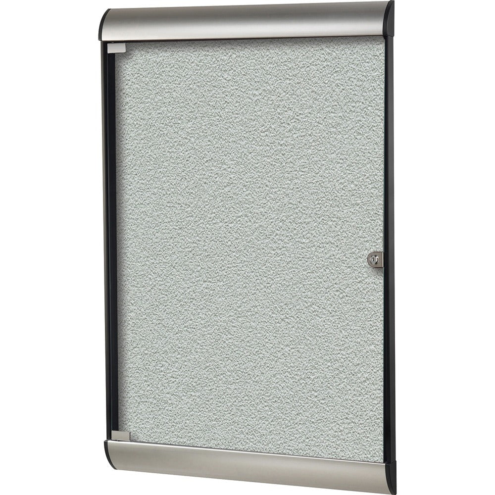 Ghent Silhouette Enclosed with 193 Silver Vinyl Tackboard [SKU - GHESILH20416]EA