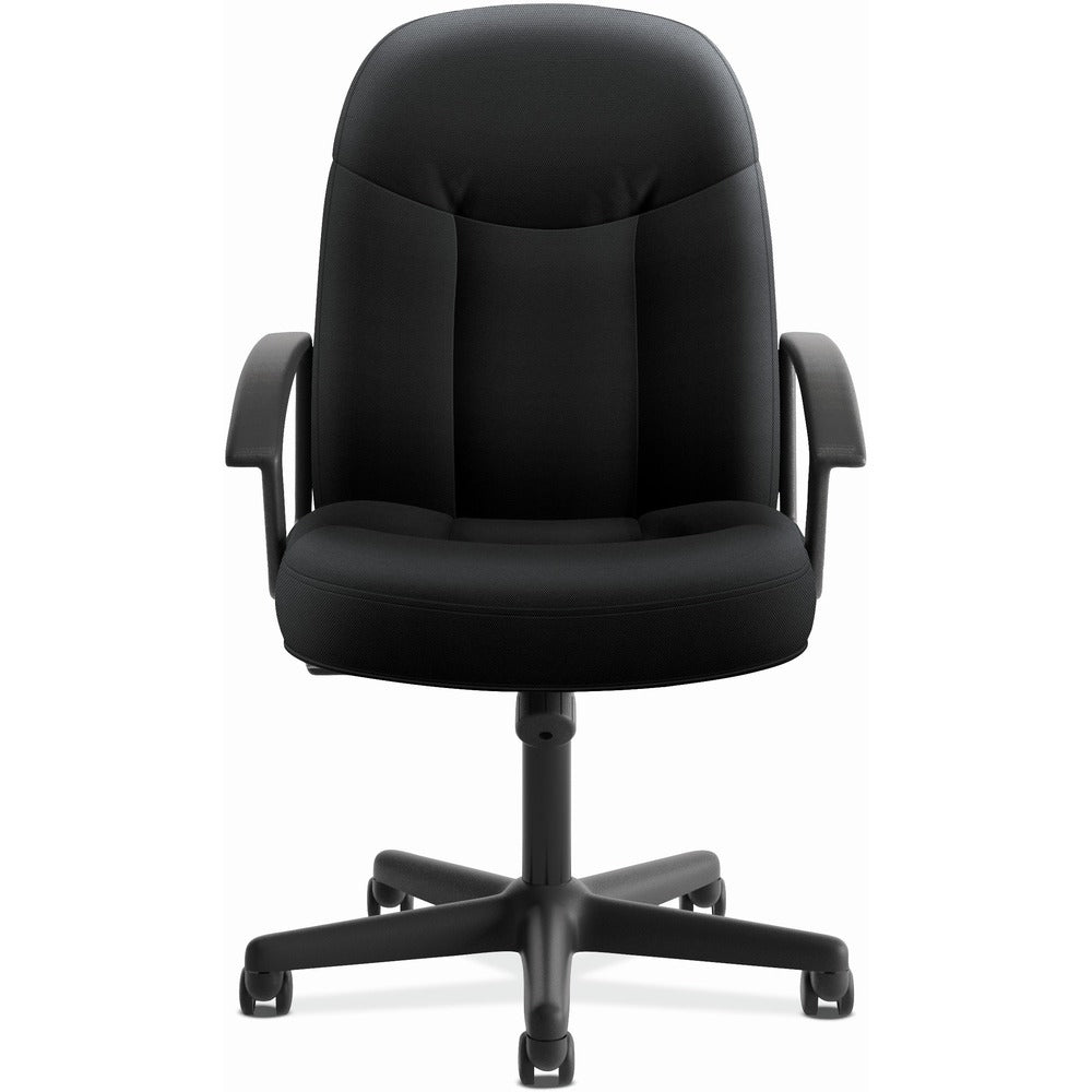 HON High-Back Executive Chair | Center-Tilt | Fixed Arms | Black Fabric [SKU - BSXVL601VA10]EA