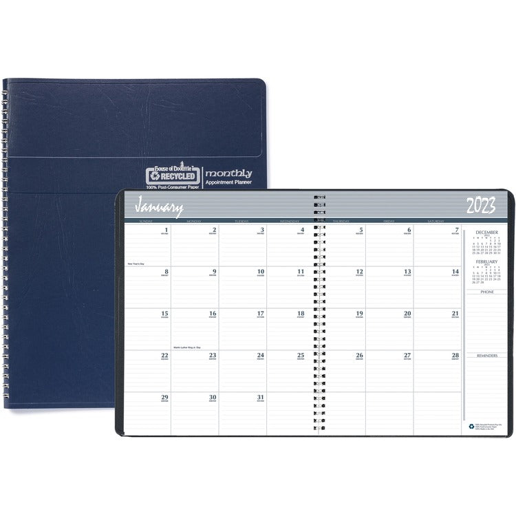 House of Doolittle 14-month Classic Wirebound Monthly Planner [SKU - HOD26207]EA