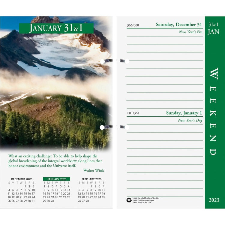 House of Doolittle Earthscapes 17-Base Desk Calendar Refill [SKU - HOD417]EA