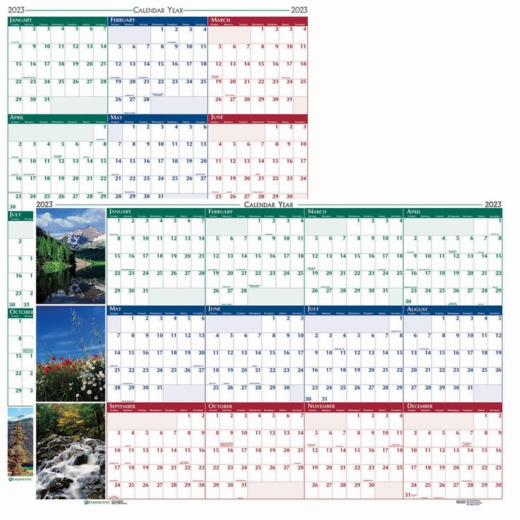 House of Doolittle Earthscapes Laminated Wall Calendar [SKU - HOD393]EA