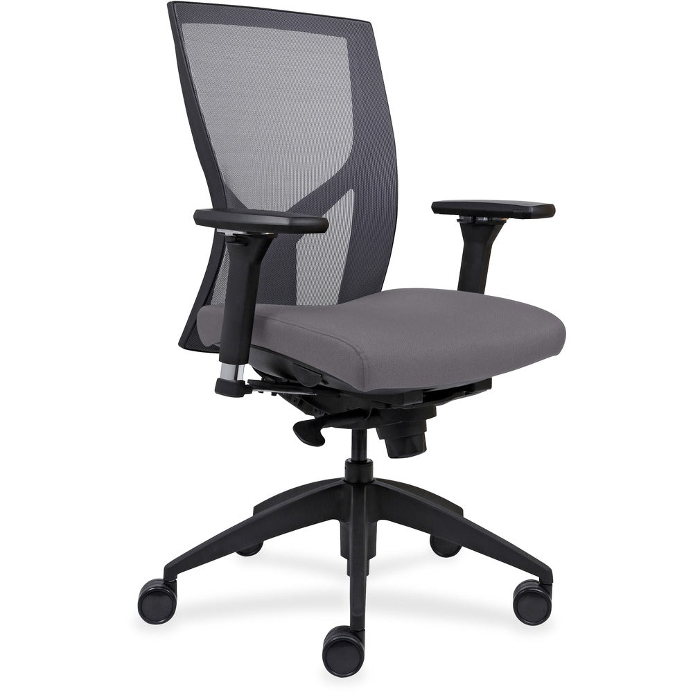 Lorell High-Back Mesh Chairs with Fabric Seat [SKU - LLR83109A206]EA