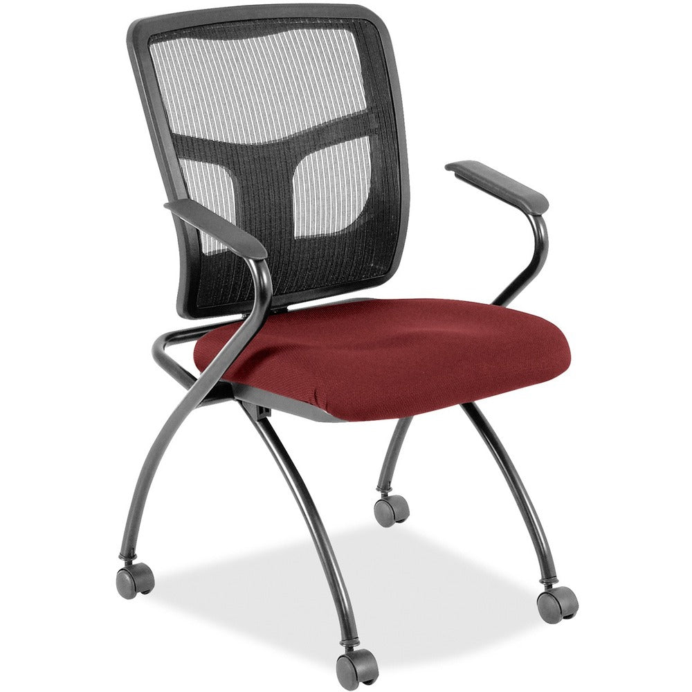 Lorell Mesh Back Fabric Seat Nesting Chairs [SKU - LLR8437431]CT