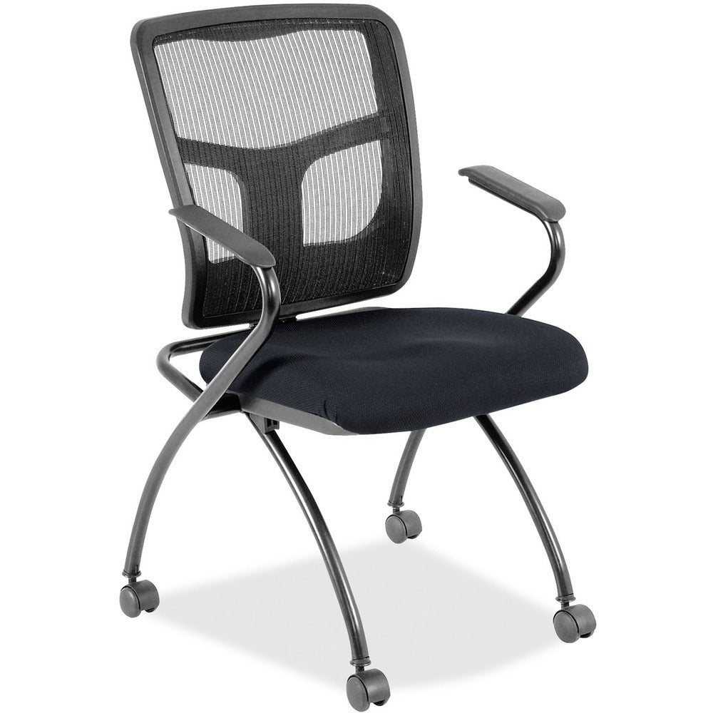 Lorell Mesh Back Fabric Seat Nesting Chairs [SKU - LLR8437497]CT