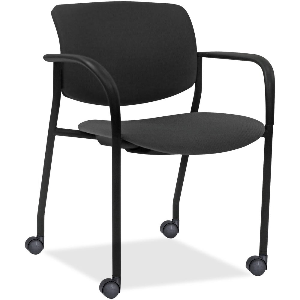 Lorell Stack Chairs with Plastic Back & Fabric Seat [SKU - LLR83115A202]CT