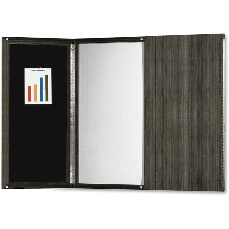 Mayline Gray Laminate Presentation Bulletin Board [SKU - MLNMNPBLGS]EA