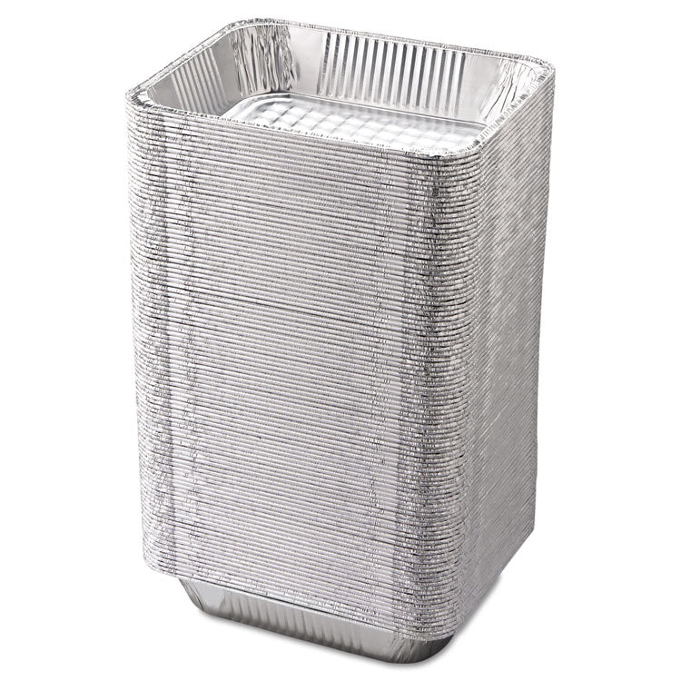 Aluminum Steam Table Pans, Half-Size Deep, 2.56  Deep, 10.38 x 12.75, 100/Carton