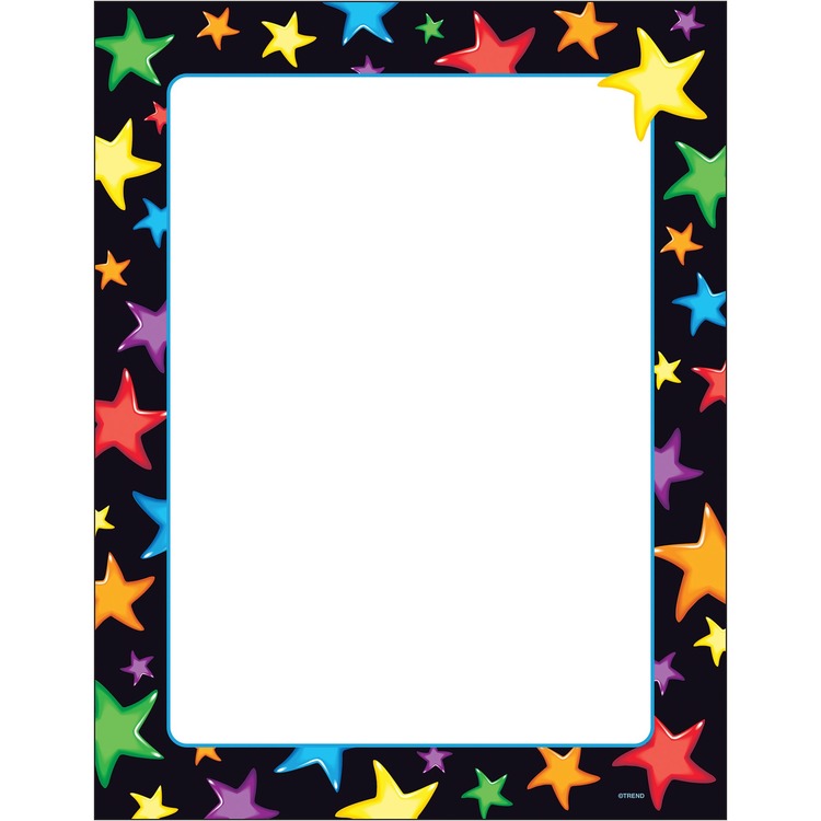 Trend Gel Stars Border Multipurpose Paper [SKU - TEPT11413]PK