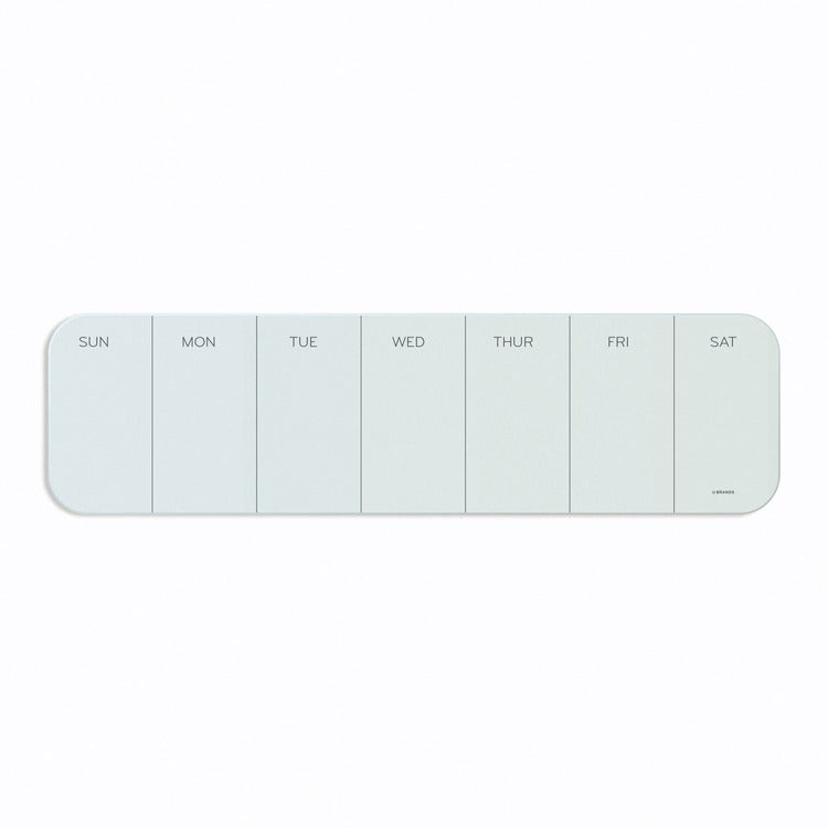U Brands Magnetic Glass Dry Erase Weekly Calendar Board [SKU - UBR2342U0001]EA