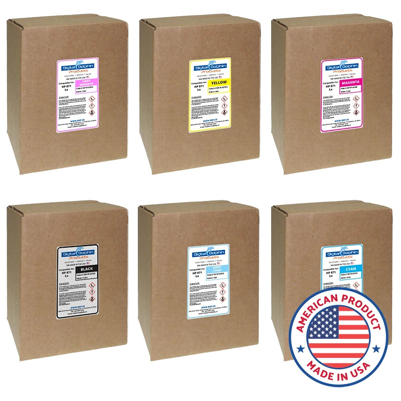 Digital Dolphin Products Compatible Replacement Inks for HP 871Black