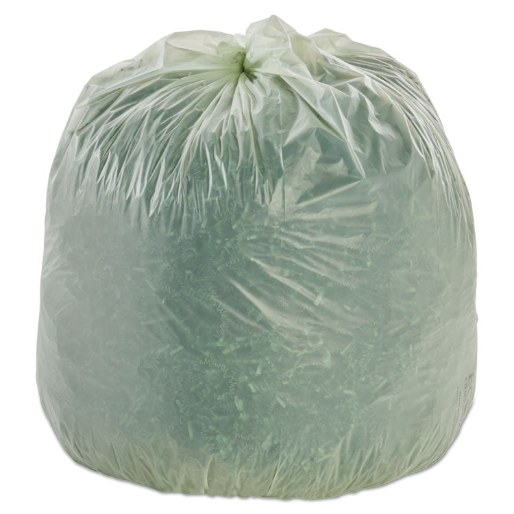 EcoSafe-6400 Bags, 30 gal, 1.1 mil, 30  x 39 , Green, 48/Box