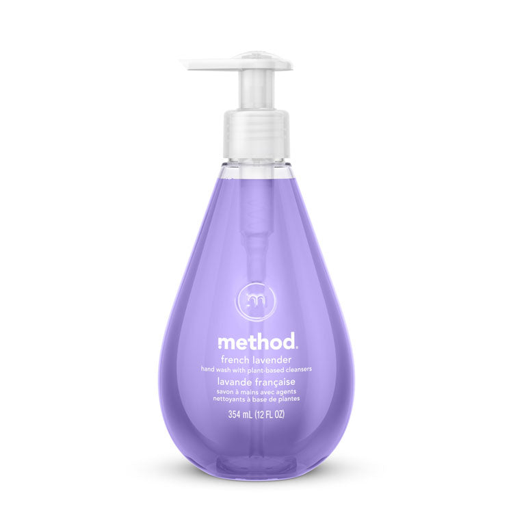 Gel Hand Wash, French Lavender, 12 oz Pump Bottle