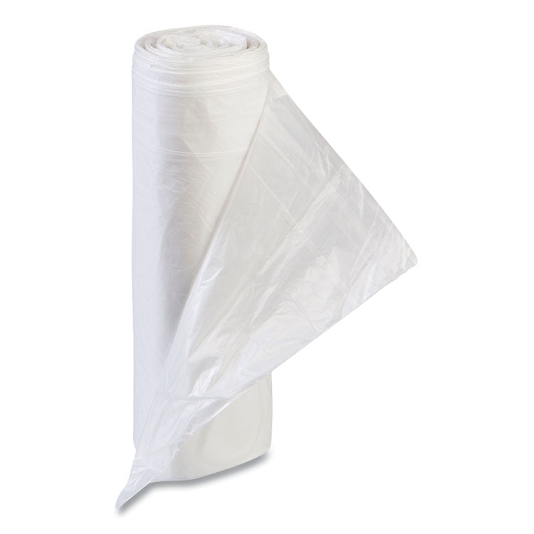 High-Density Commercial Can Liner Value Pack, 55 gal, 11 mic, 36  x 58 , Clear, Interleaved Roll, 25 Bags/Roll, 8 Rolls/CT
