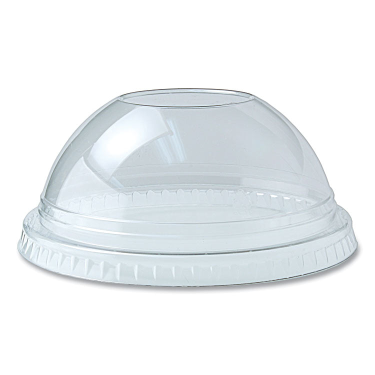 Kal-Clear/Nexclear Drink Cup Lids, Dome Lid with 1  Hole, Fits 12 to 20 oz Cold Cups, Clear, 1,000/Carton