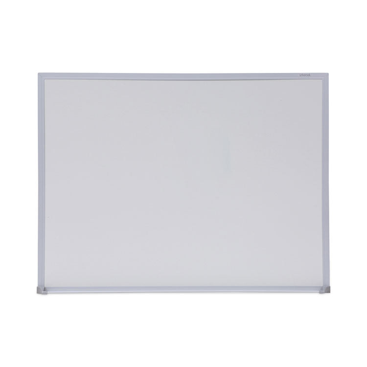 Melamine Dry Erase Board with Aluminum Frame, 24 x 18, White Surface, Anodized Aluminum Frame