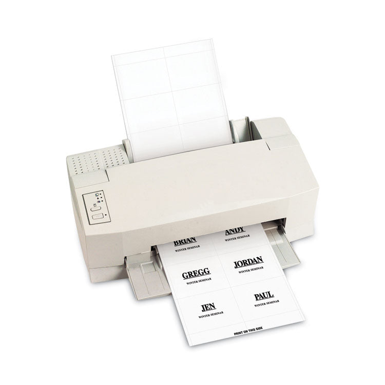 Name Badge Inserts, 4 x 3, White, 60/Pack