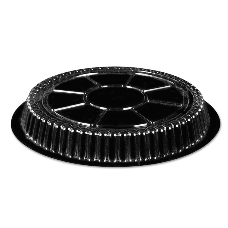 Plastic Dome Lids, Round, Fits 7  Round Pan, 7  Diameter x 0.88 h, Clear, 500/Carton